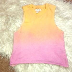 Ombré cropped muscle tee from delias